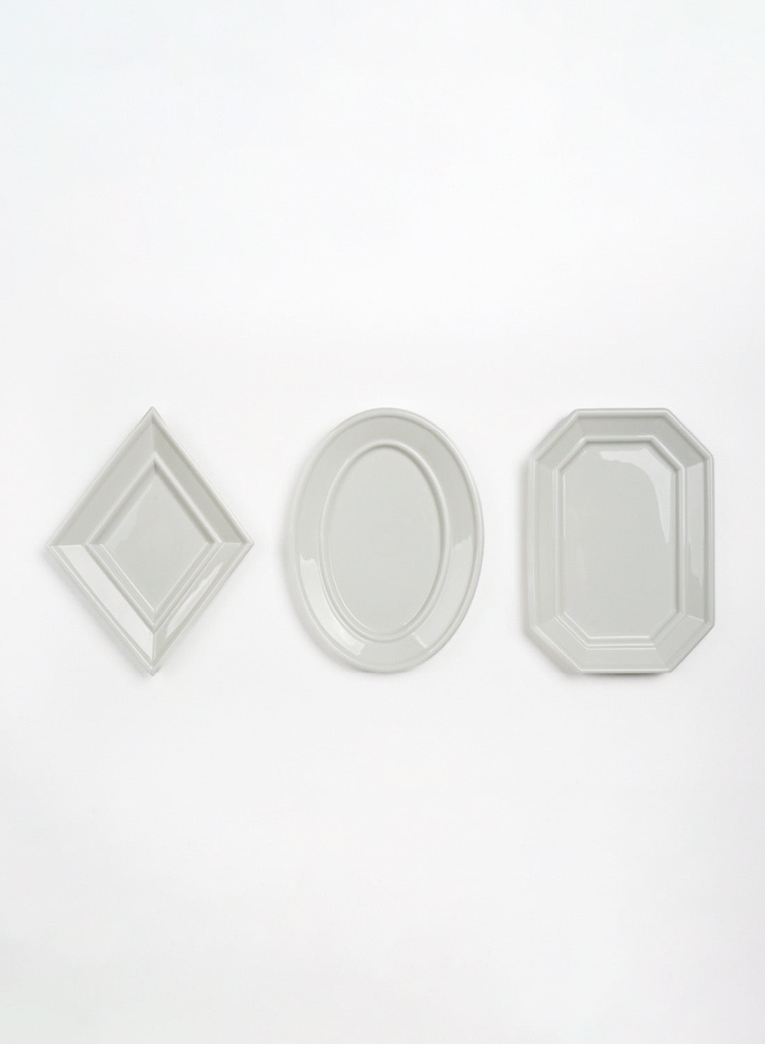 Mujagi Gloss Milk Polygon Plate, large