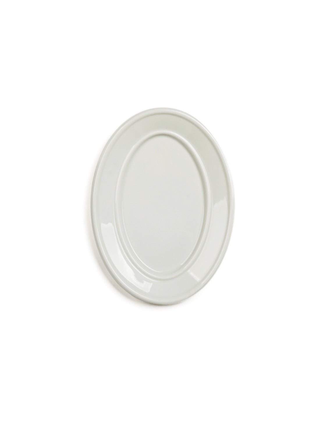 Mujagi Gloss Milk Oval Plate, large