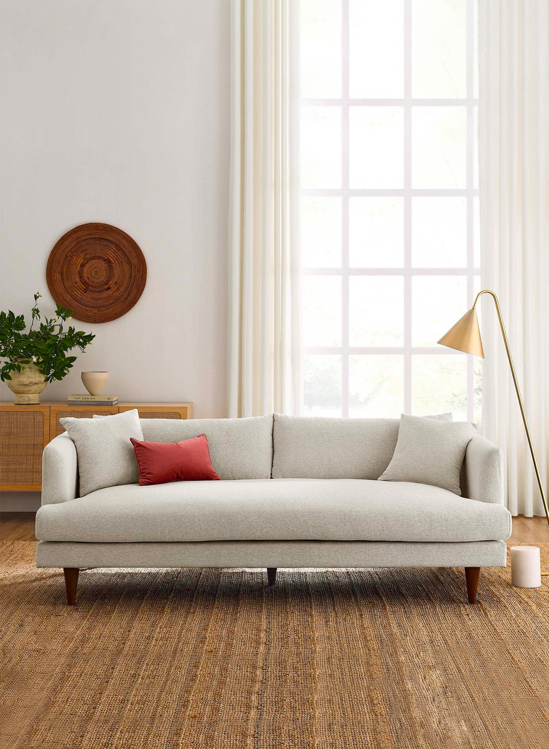 Luxton Sofa, ivory