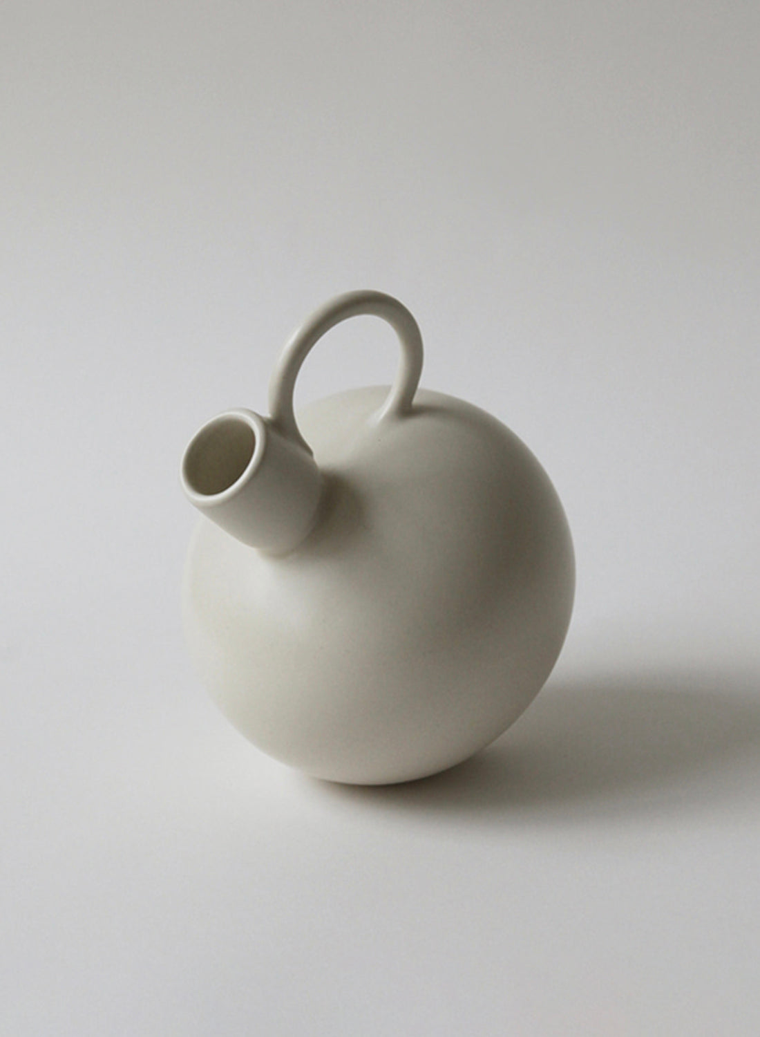 NR Ceramics Gourd Candle Holder, fog