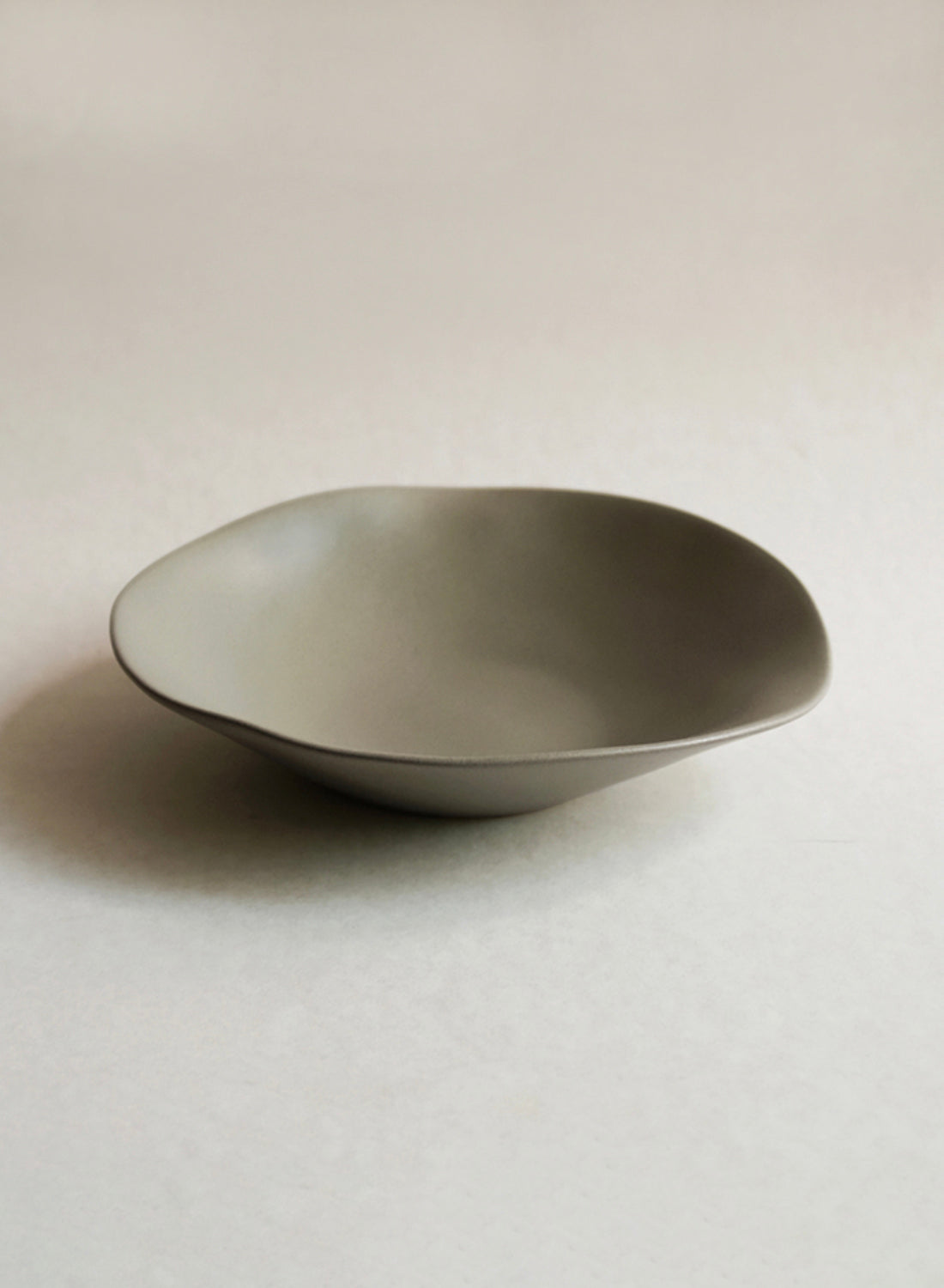 NR Ceramics Low Bowl, forest green