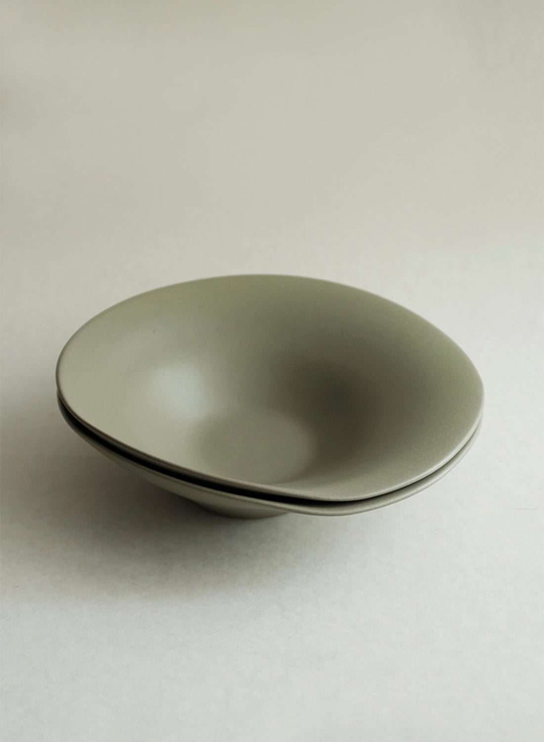 NR Ceramics Pasta Bowl, forest green