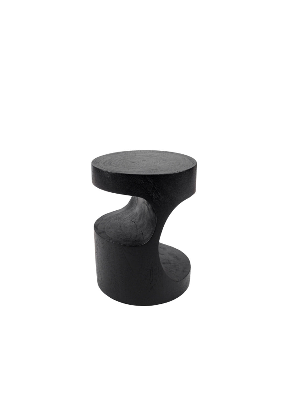 Theo Ebony Side Table, Black