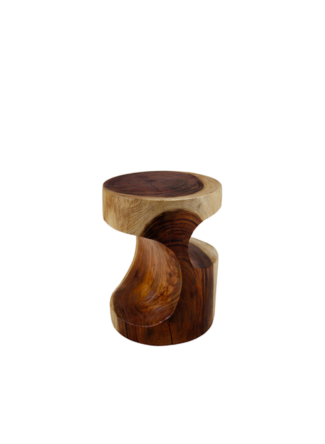 Theo Ebony Side Table, Natural