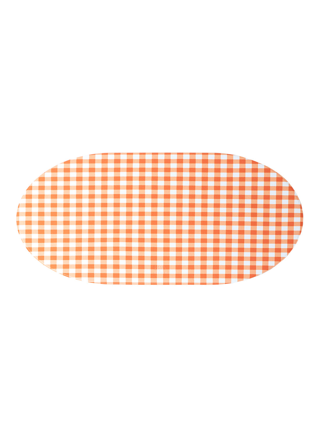6XS Studio Gingham Placemat, Orange