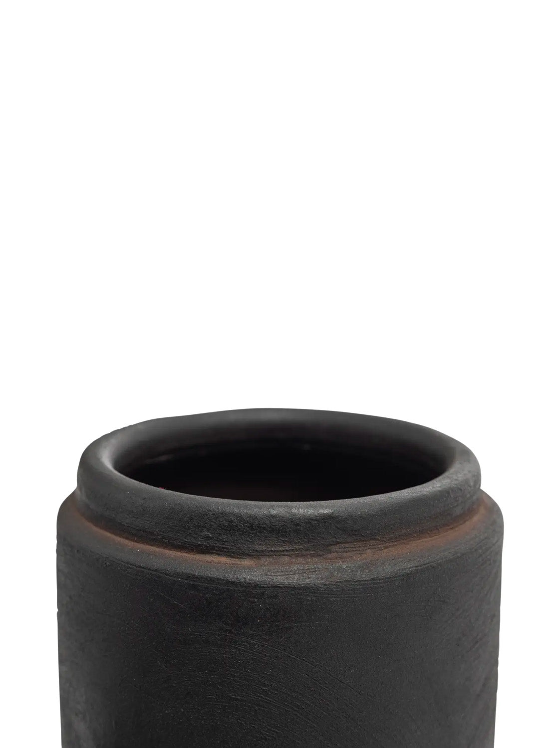Raze 12in Vase, Matte Black