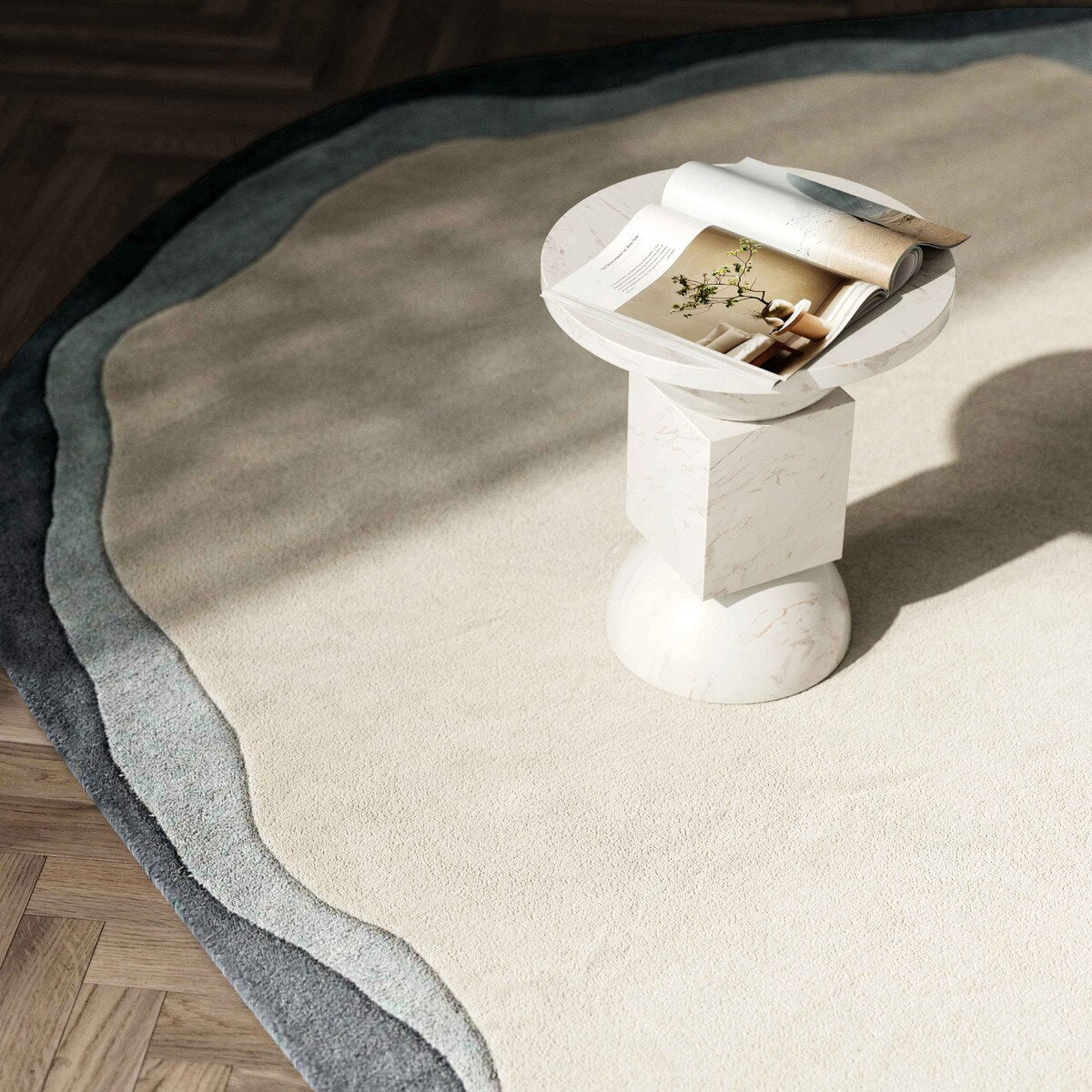 Tamy Grey 8'x10' Organic Floor Rug