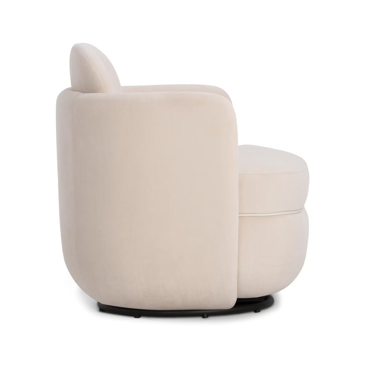 Sofie Light Blush Velvet Swivel Chair