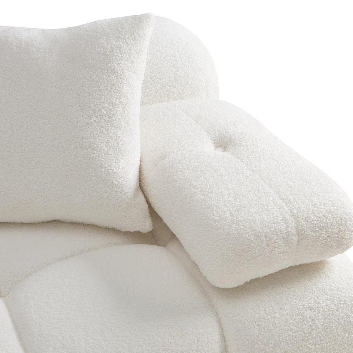 Huggy Cream Vegan Modular Armless Chair