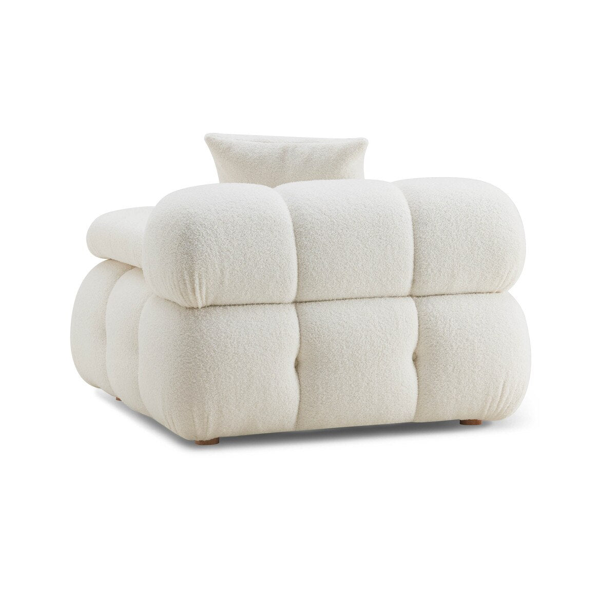 Huggy Cream Vegan Modular Armless Chair