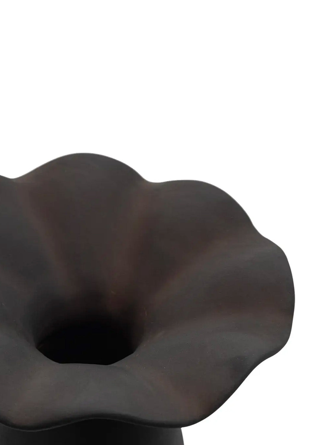 Tulip 16in Decorative Vase, Black