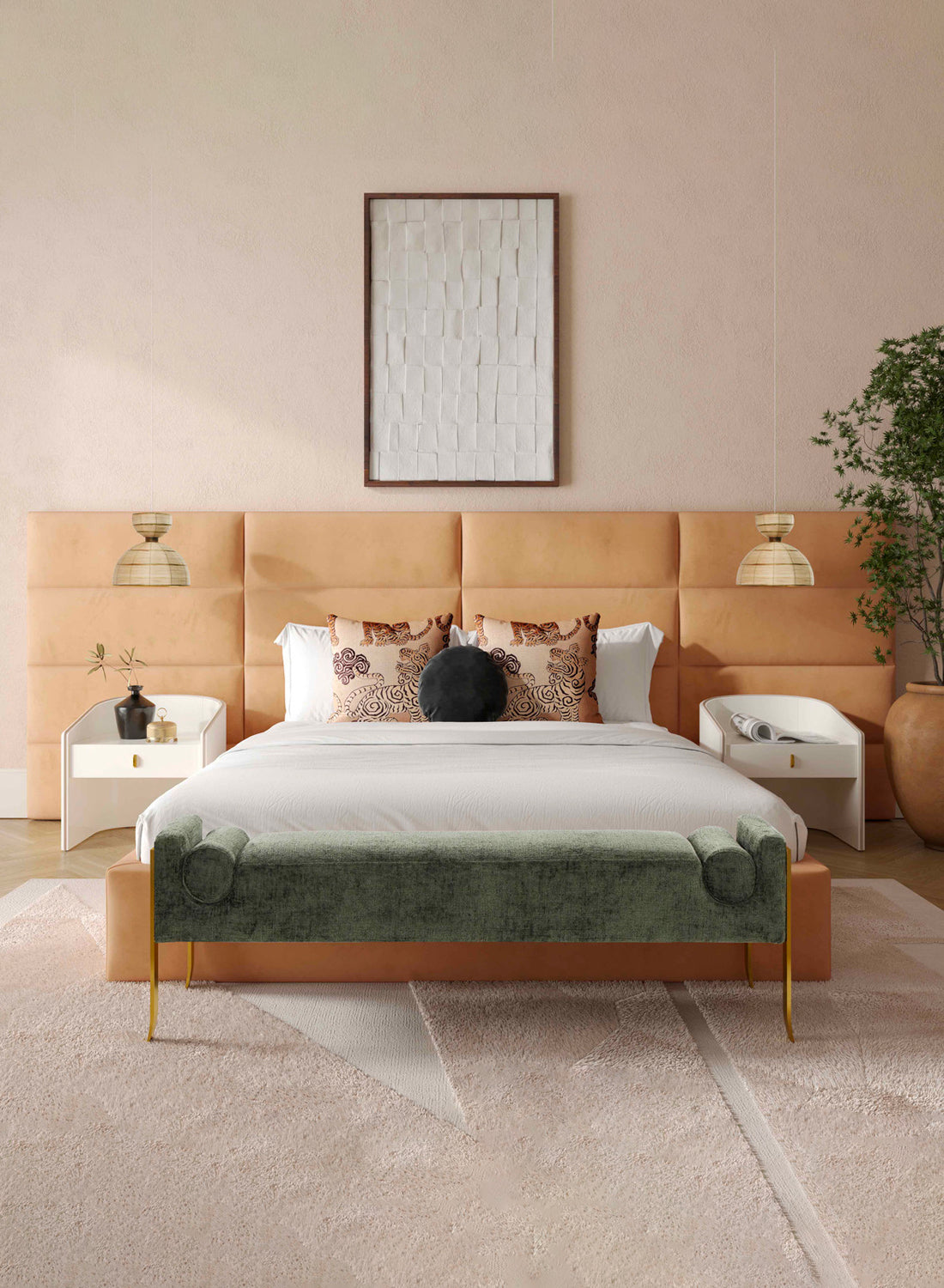 Colleen Nightstand, Cream
