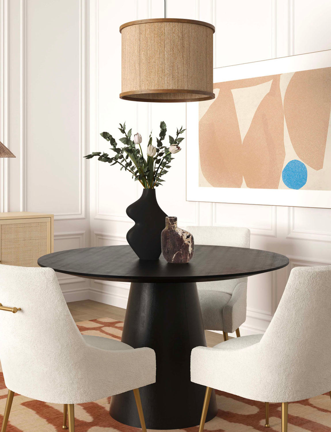 Ruka Oak Round Dining Table