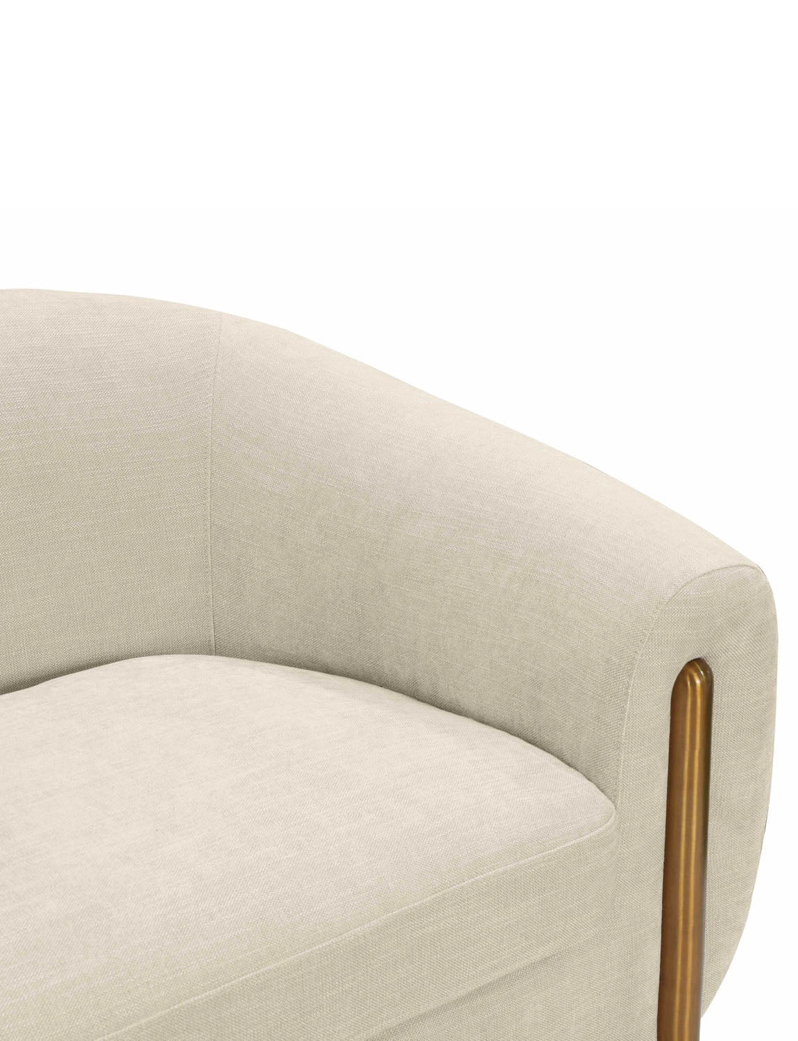 Rani Cream Textured Fabric Sofa