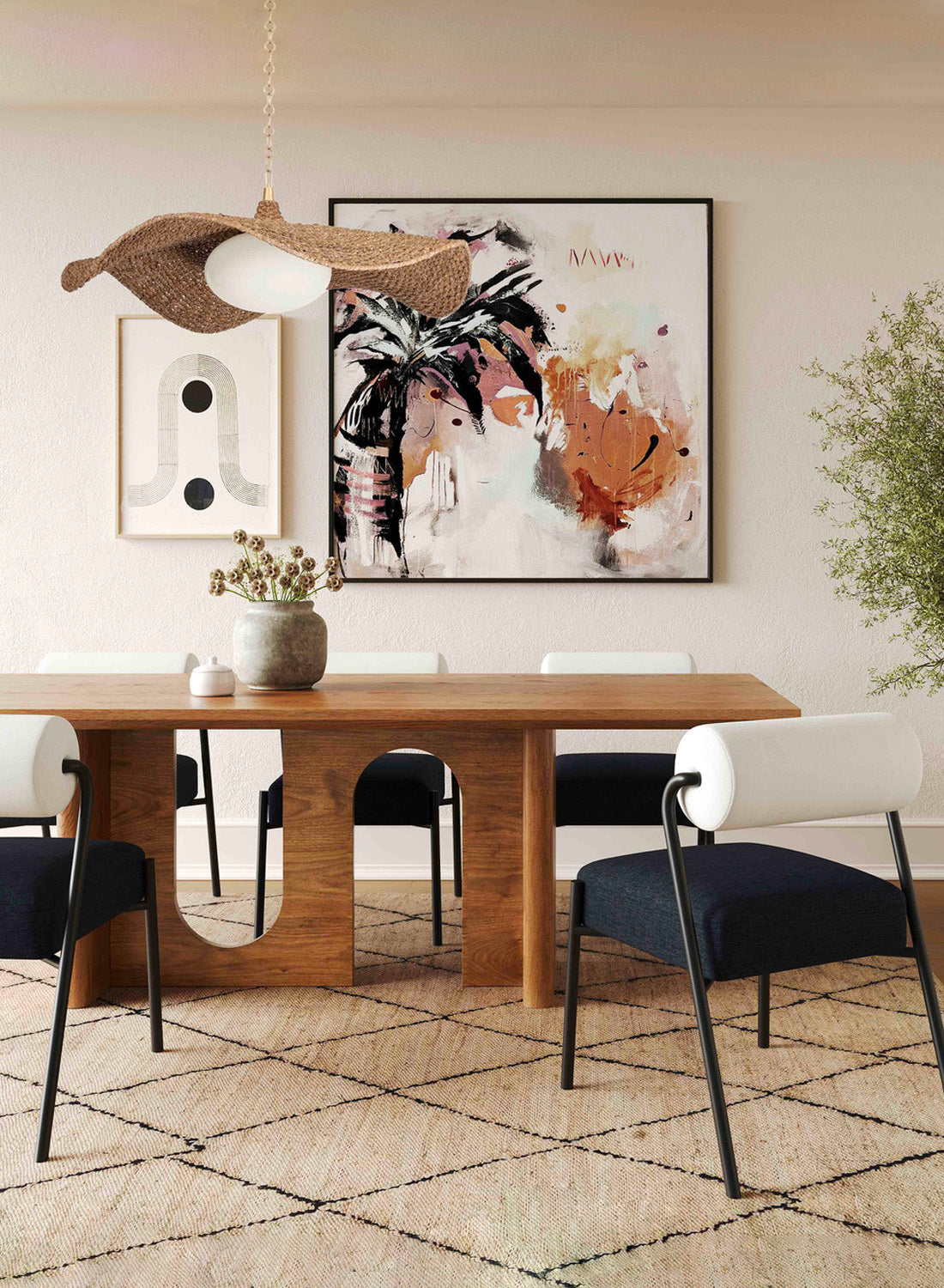 Sarta Walnut Dining Table