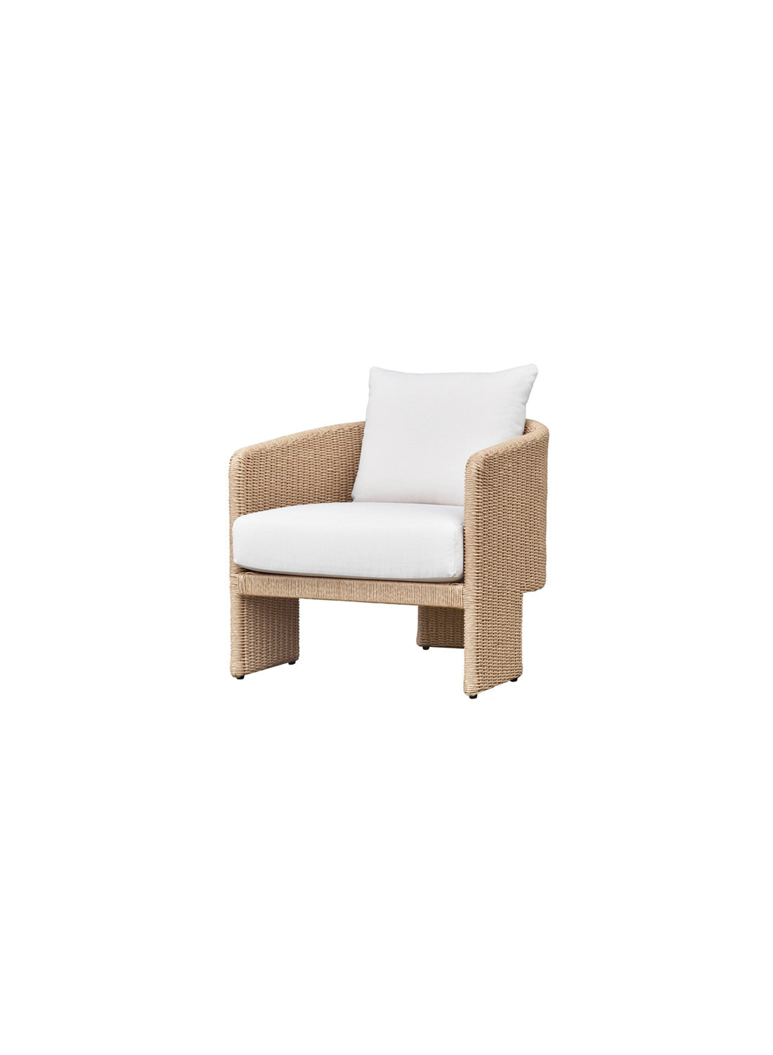 Luxe Almond Outdoor Armchair