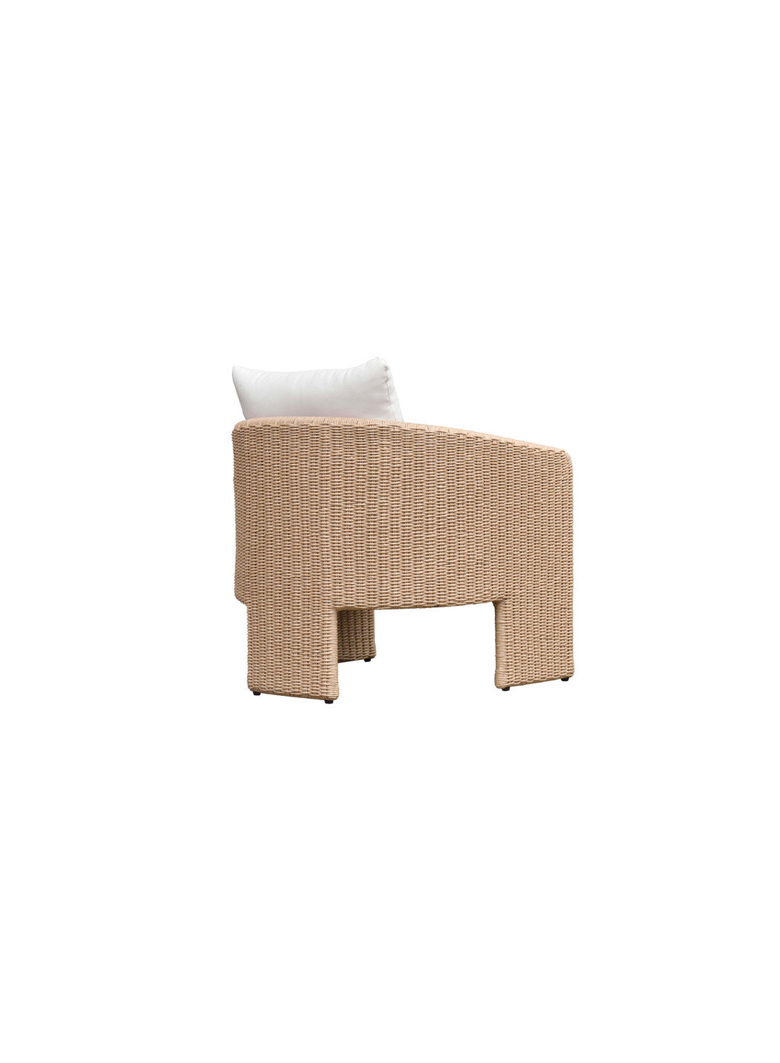 Luxe Almond Outdoor Armchair