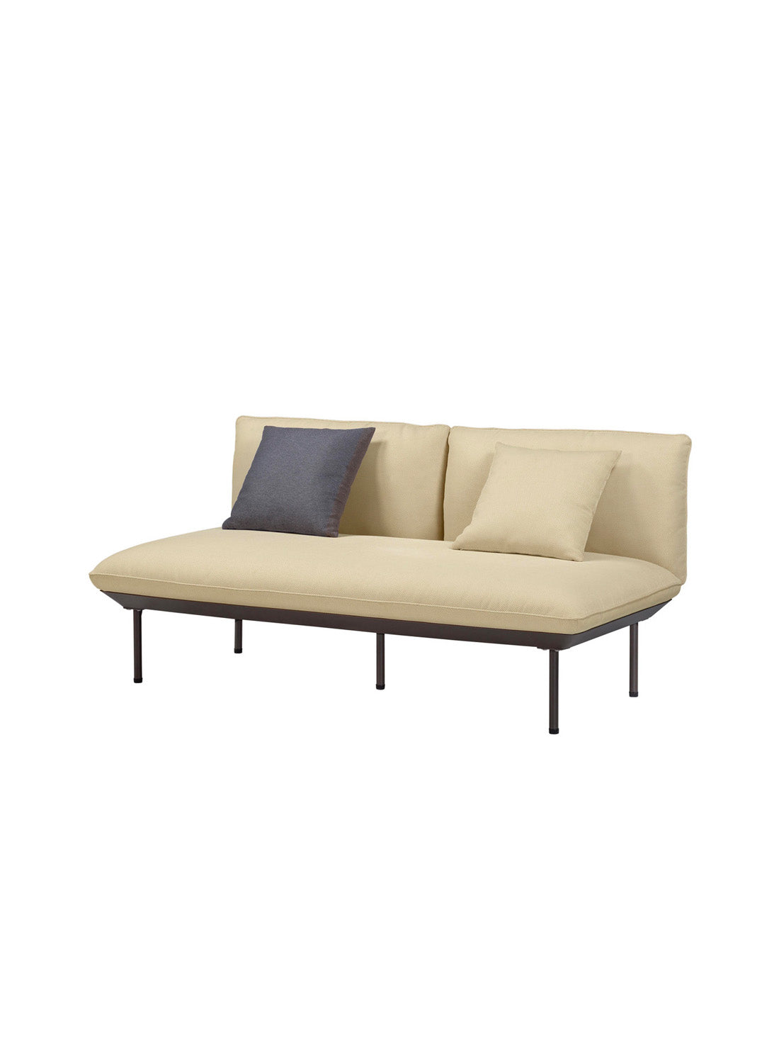 Kari Beige Outdoor Loveseat