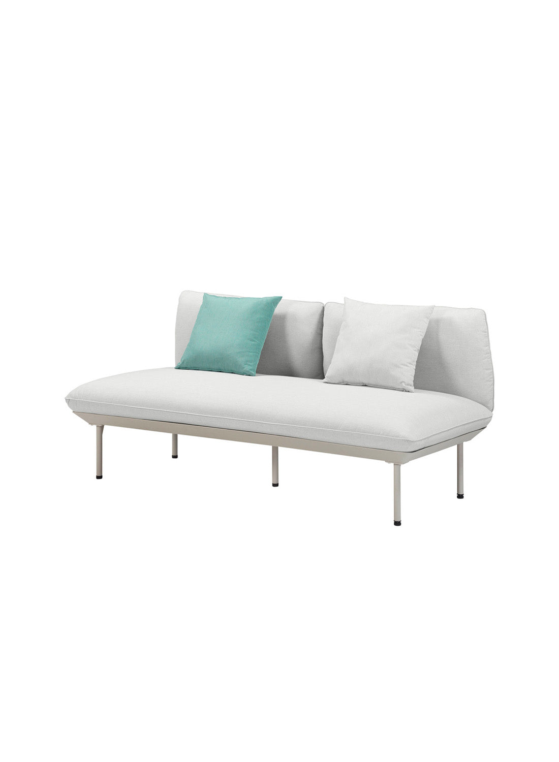 Kari Light Grey Outdoor Loveseat