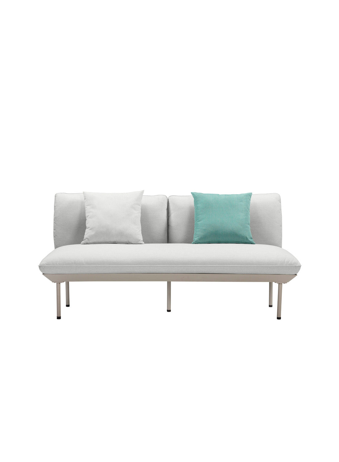 Kari Light Grey Outdoor Loveseat