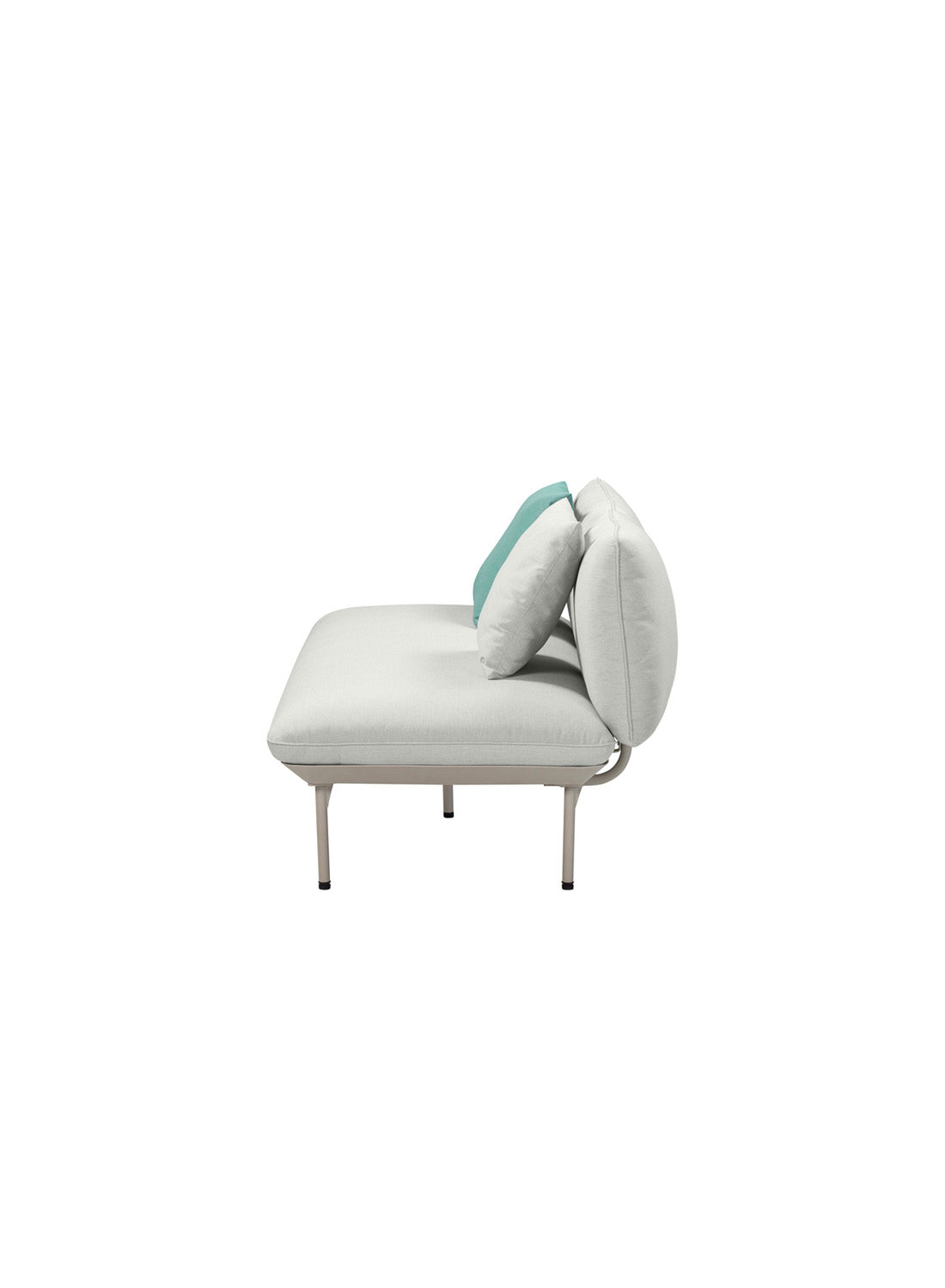Kari Light Grey Outdoor Loveseat