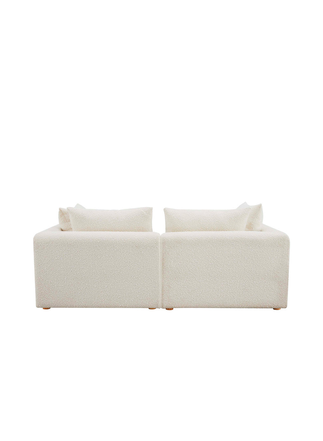 Temis Fabric Loveseat,Cream