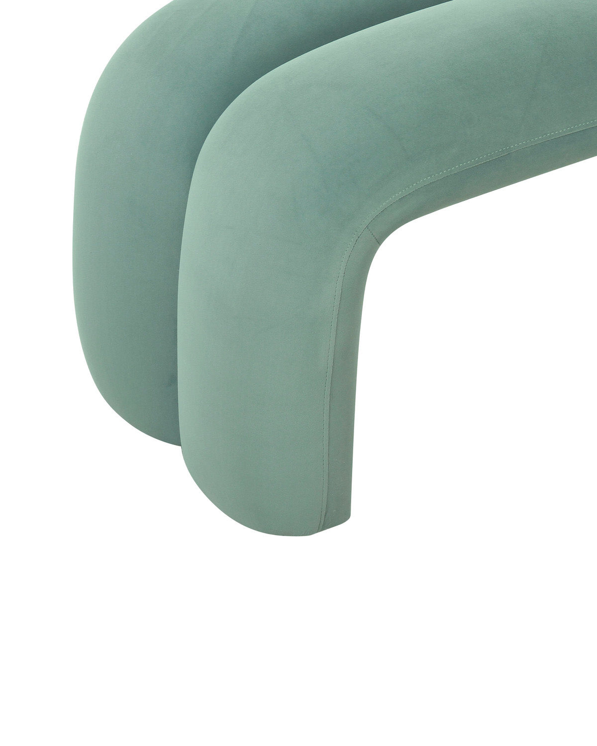 Lila Velvet Bench, green