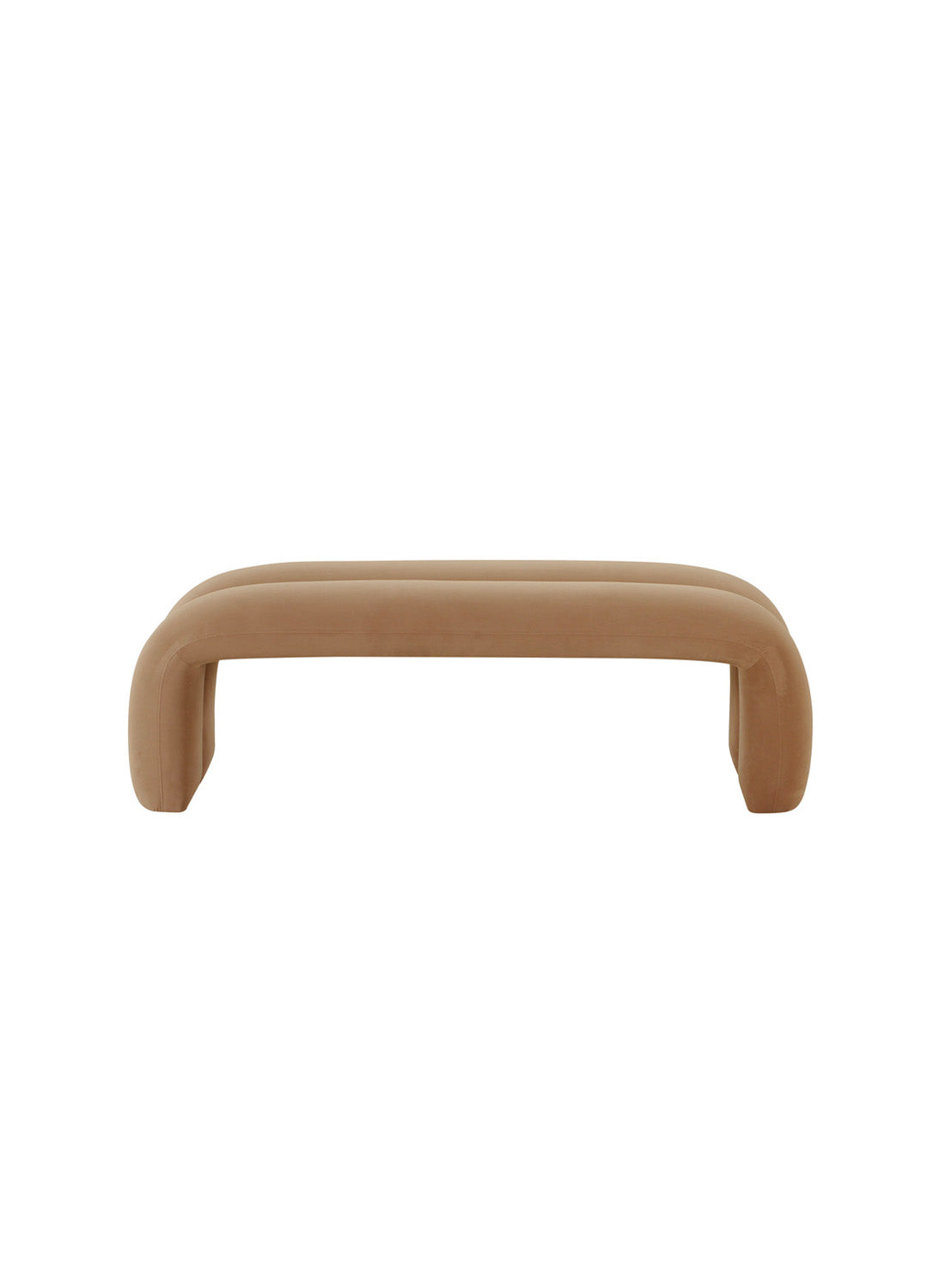 Lila Velvet Bench, taupe