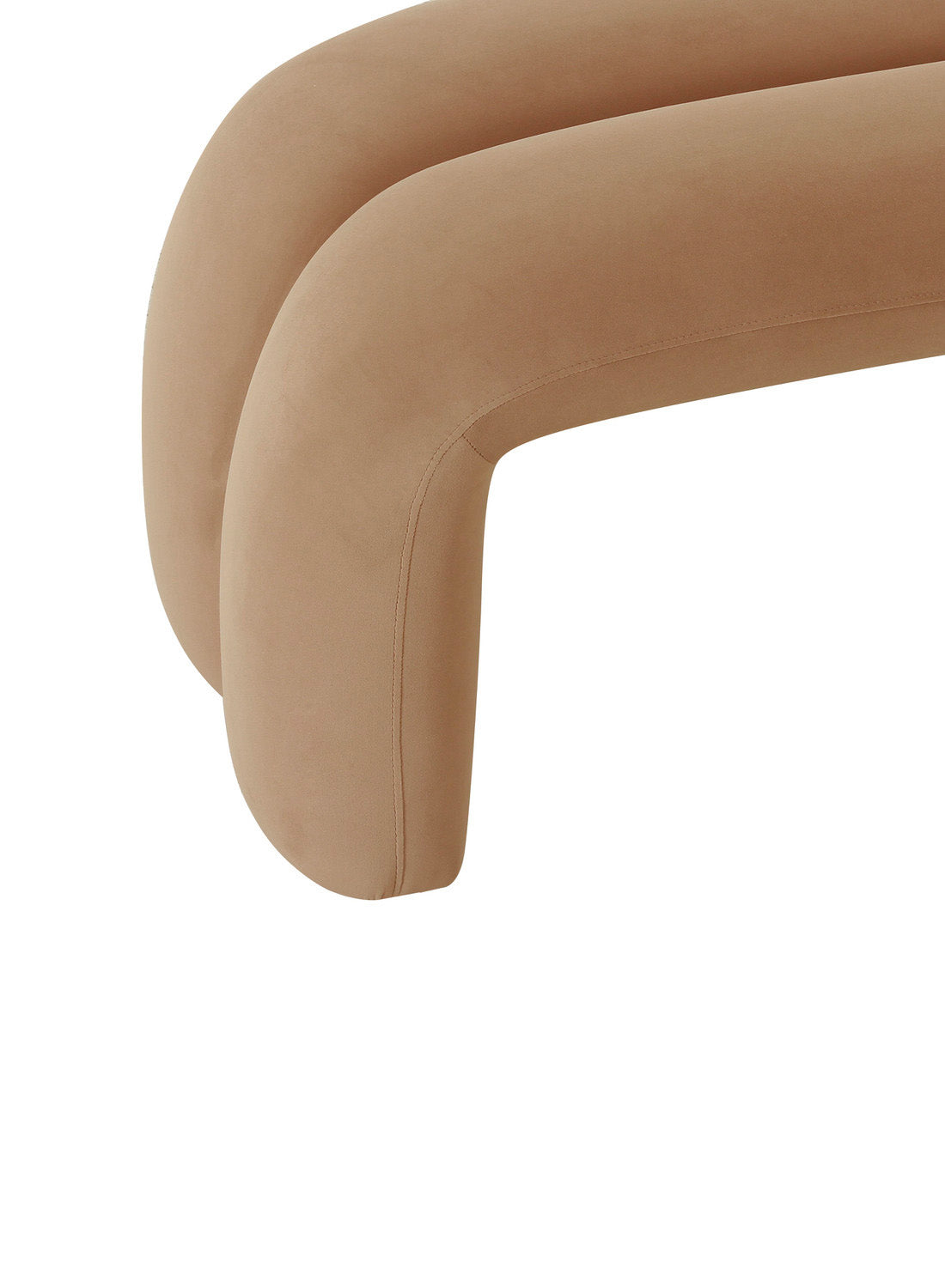 Lila Velvet Bench, taupe