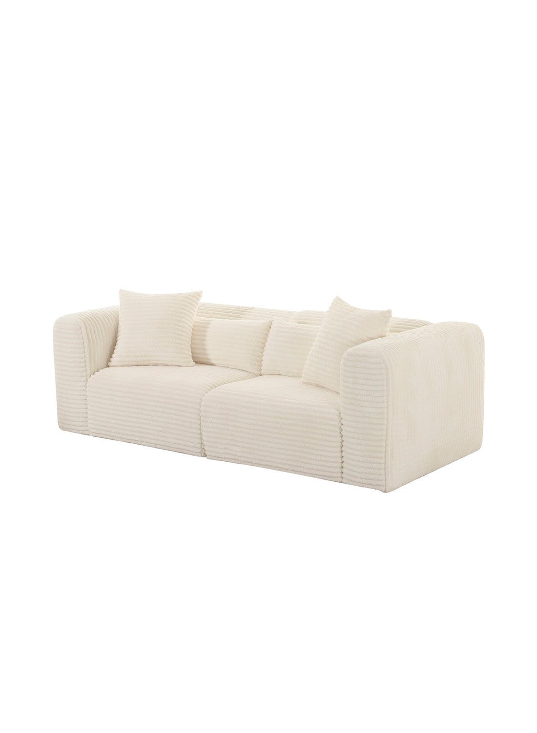 Terry Fluffy Oversized Modular Loveseat