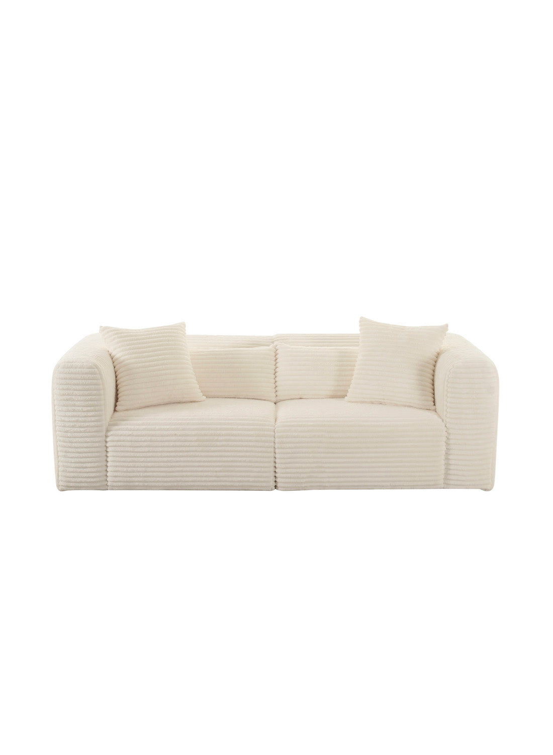 Terry Fluffy Oversized Modular Loveseat