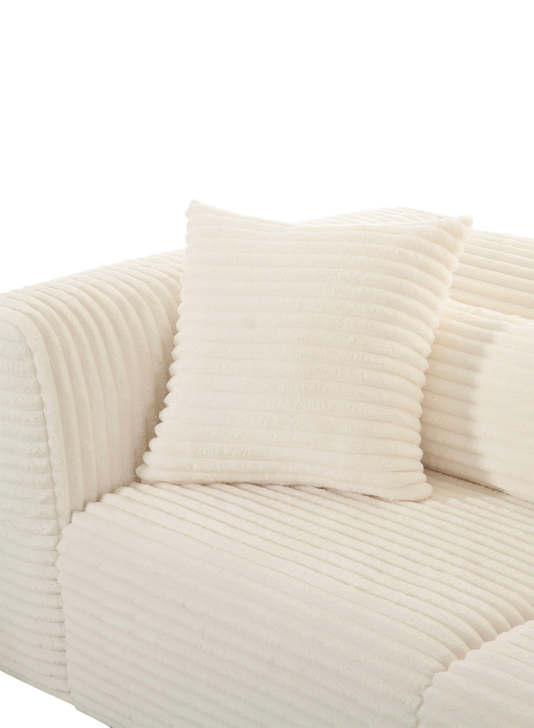 Terry Fluffy Oversized Modular Loveseat