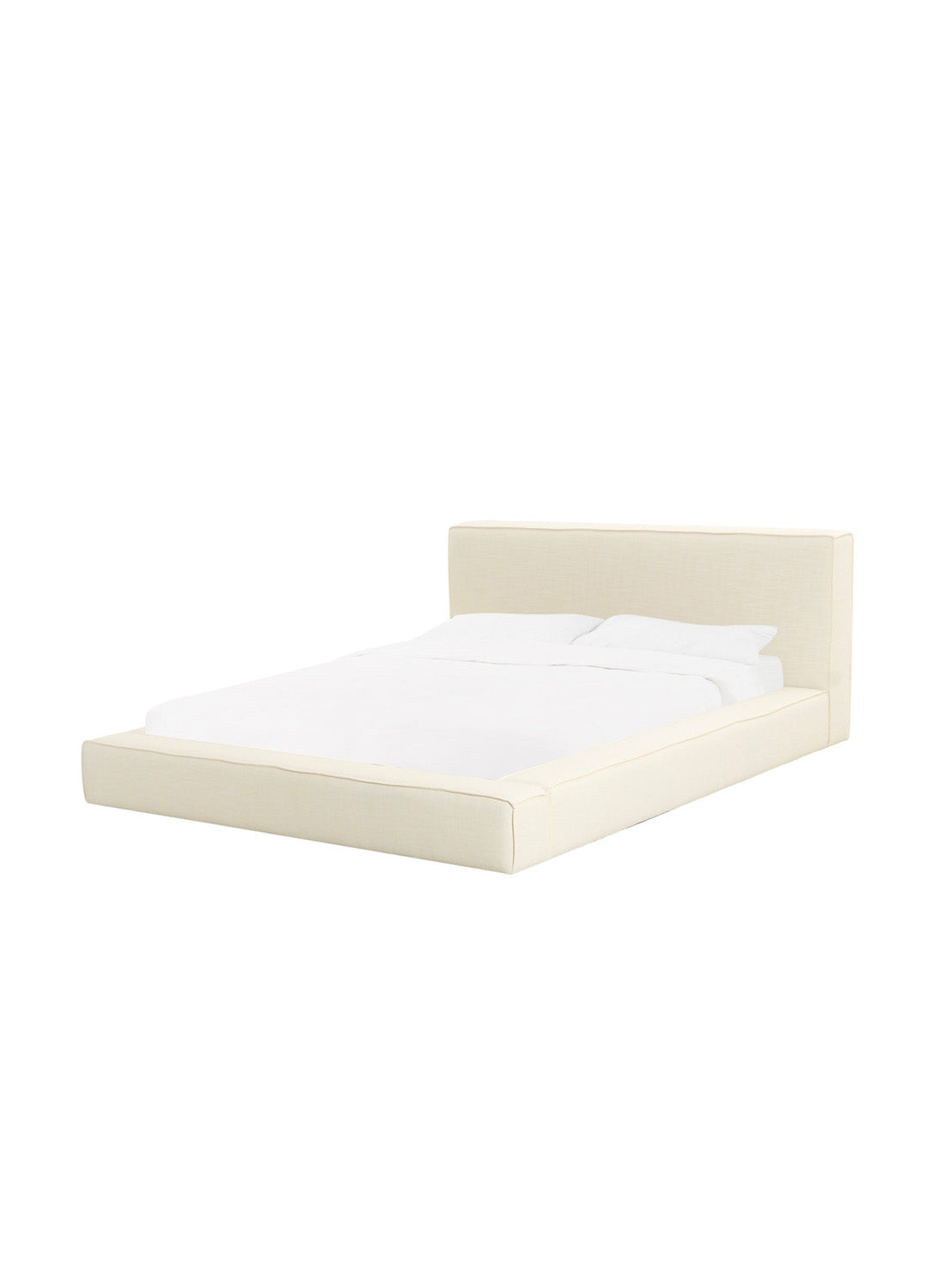 Olav Linen Bed, Cream