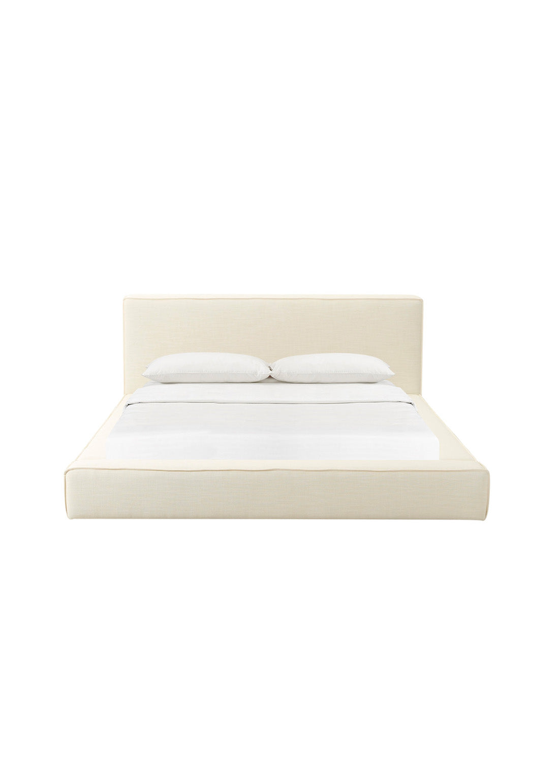 Olav Linen Bed, Cream