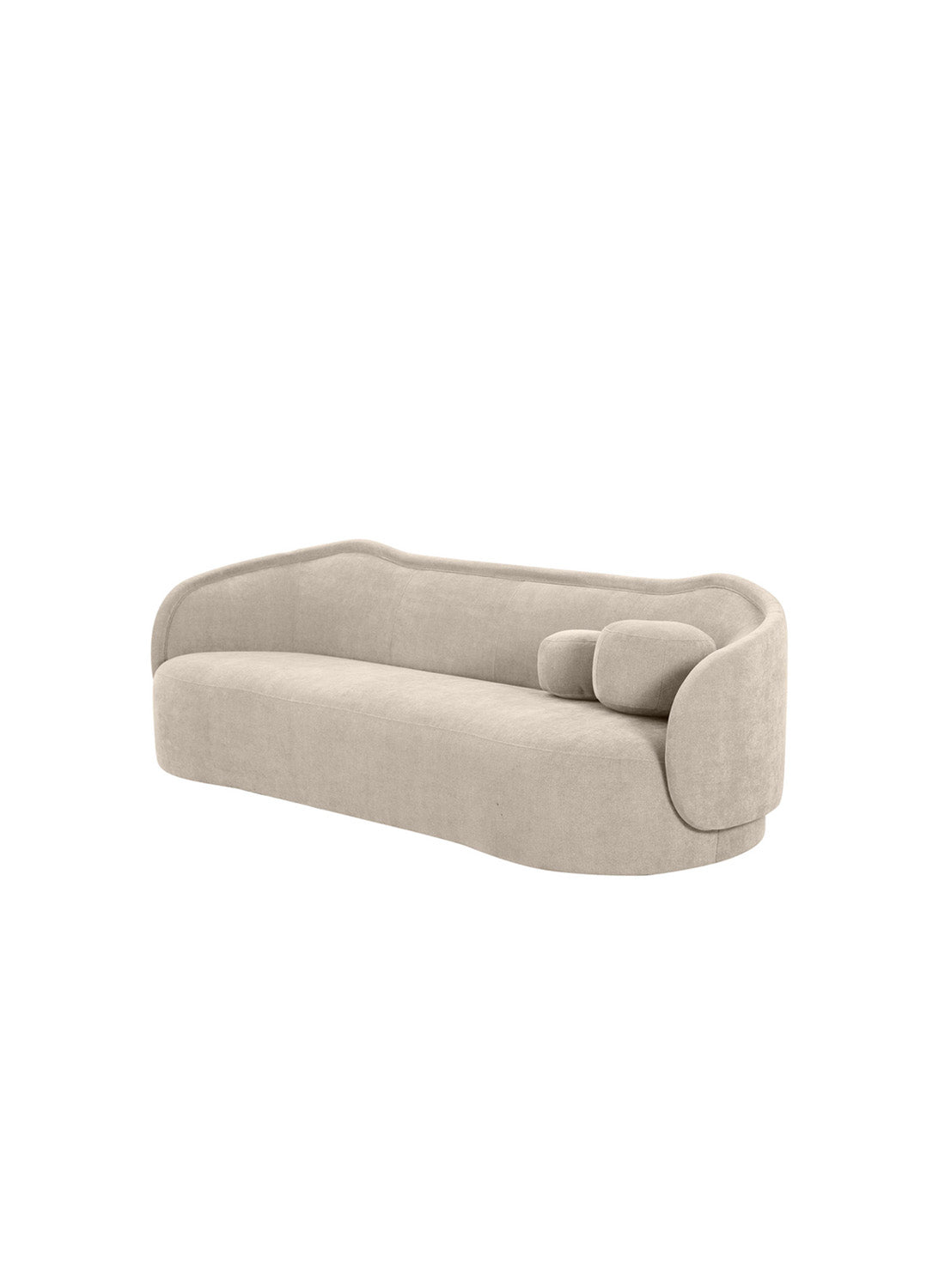 Clarice Velvet Sofa, taupe