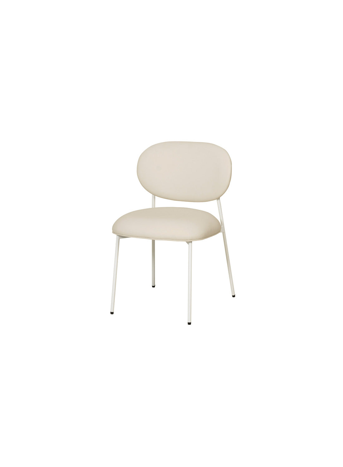 Grayson Dining Chair Set of 2, cream legs