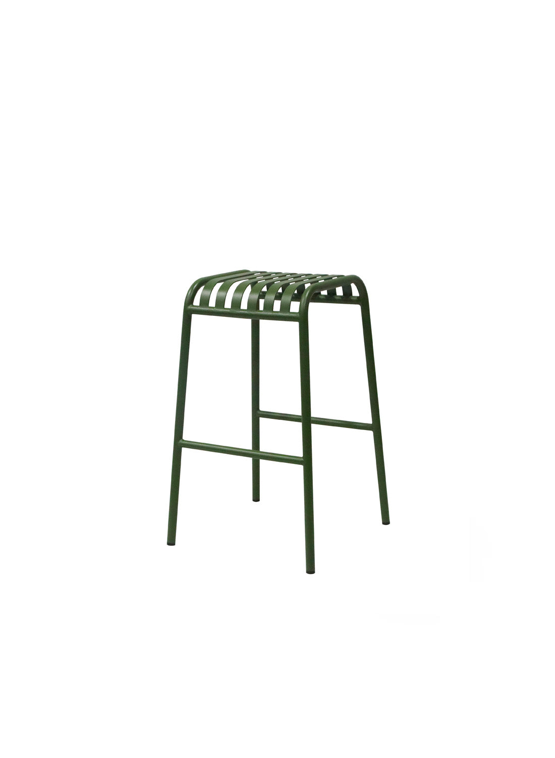 Elara Outdoor Bar Stool, dark green (set of 2)