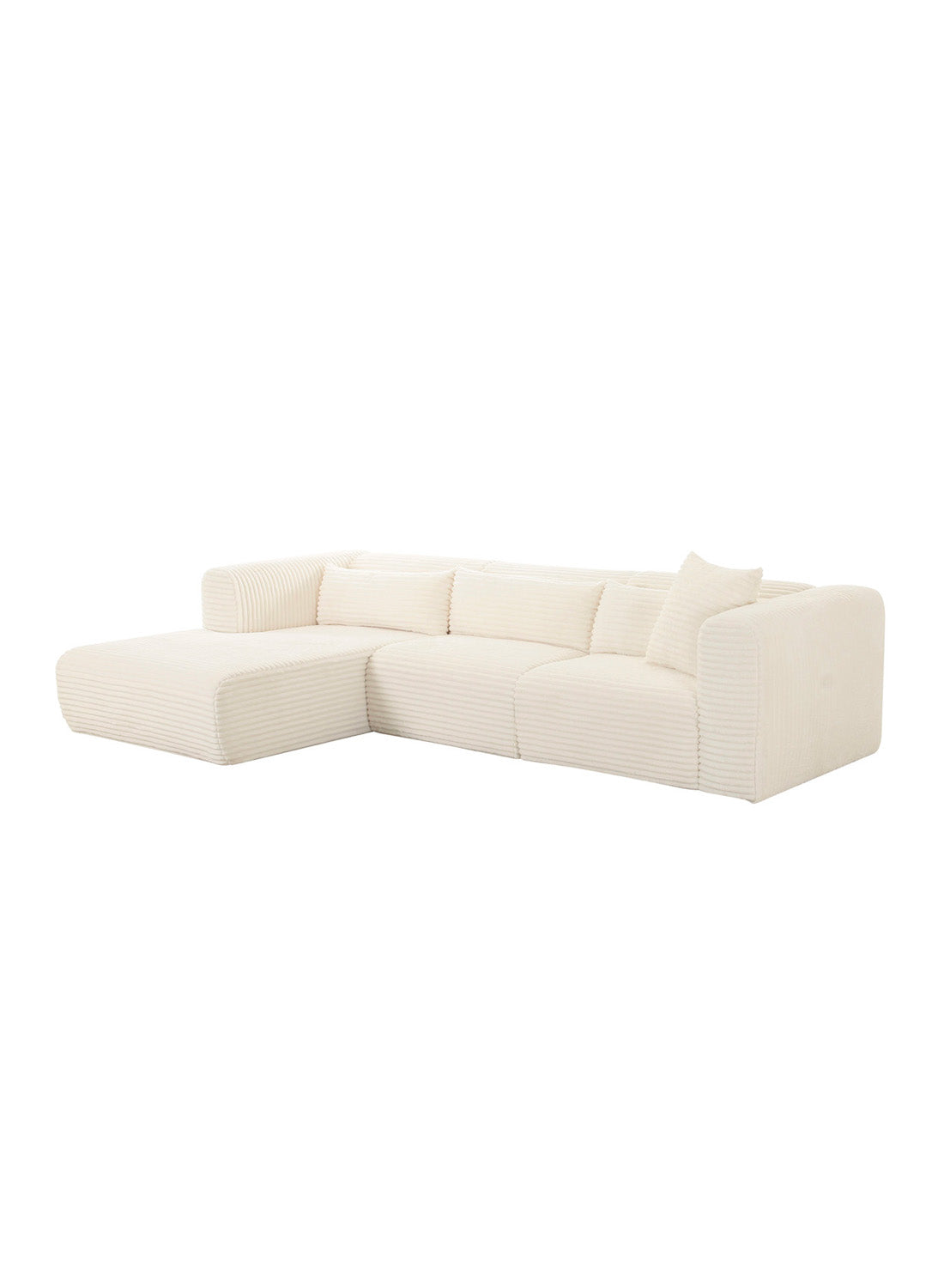 Terry Fluffy Oversized Modular Sectional, LAF