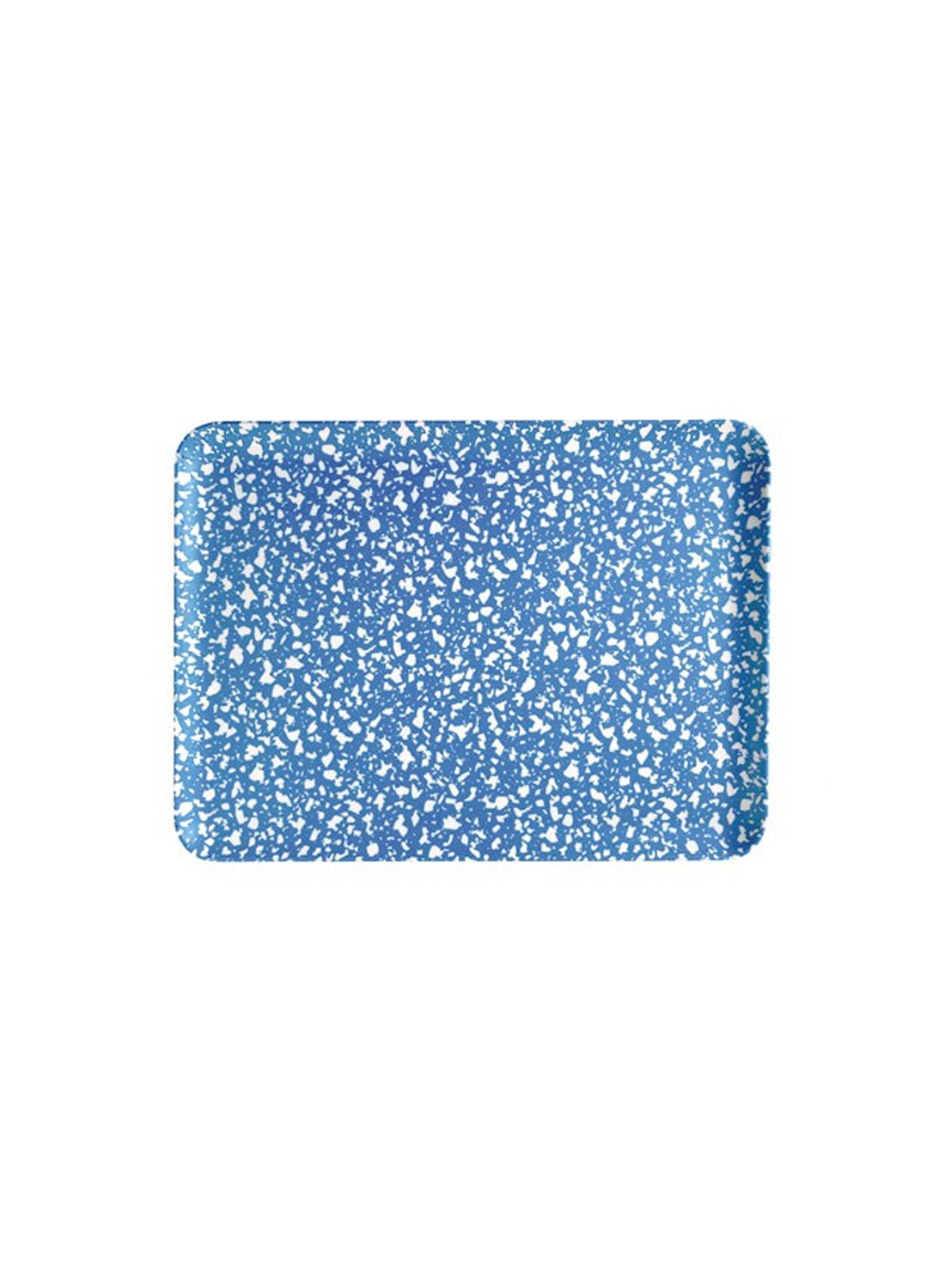 Xenia Taler Bamboo Large Tray Terrazzo Blue