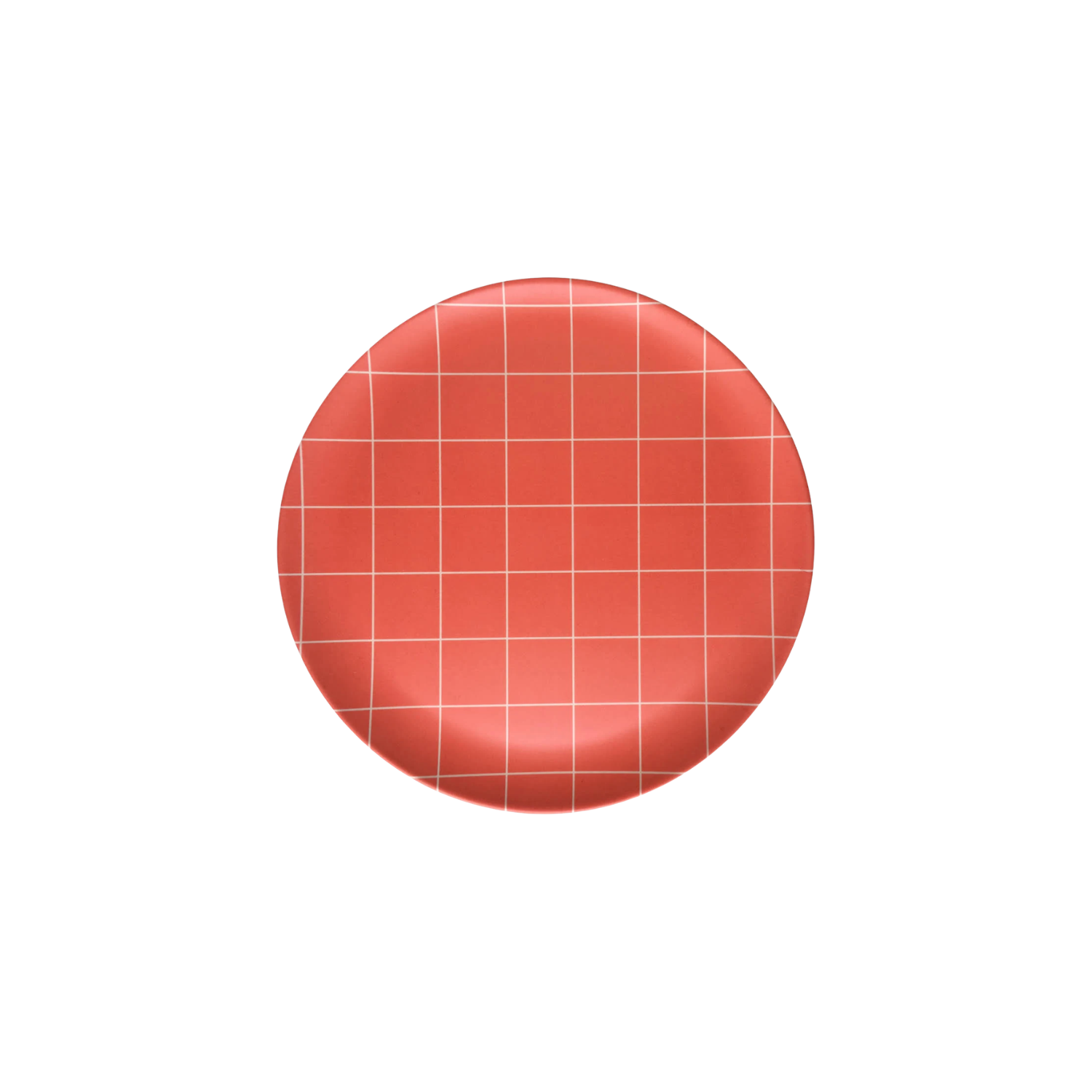 Xenia Taler Red Grid Side Plate 8"