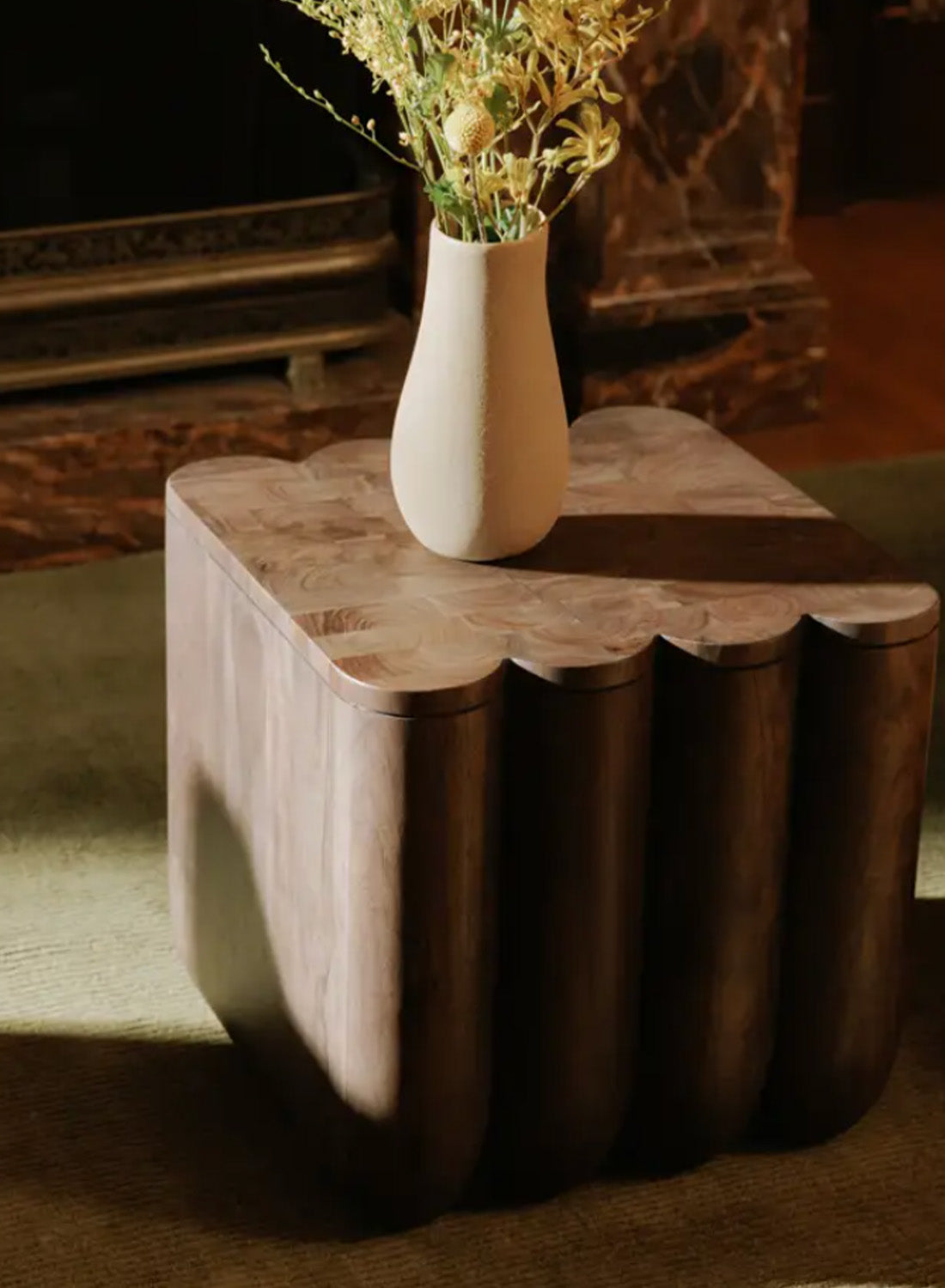 Yopun Brown Accent Table