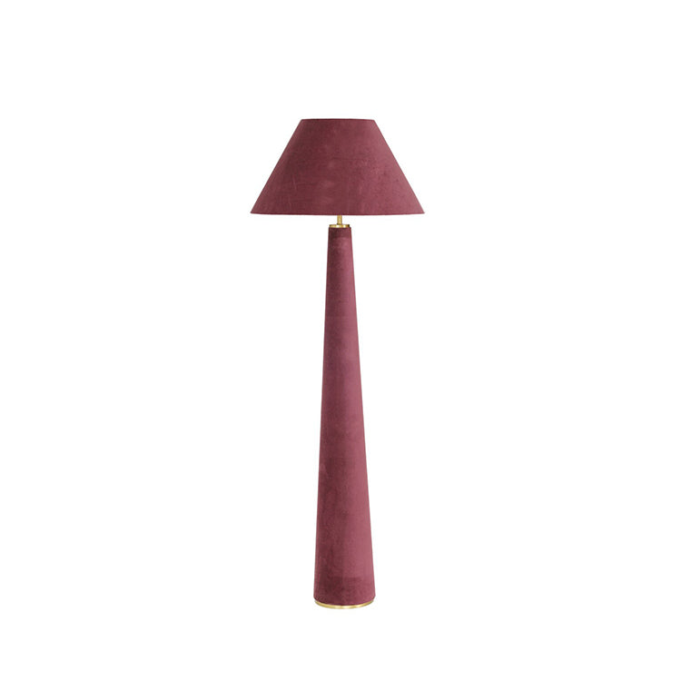 Graff Burgundy Velvet Floor Lamp