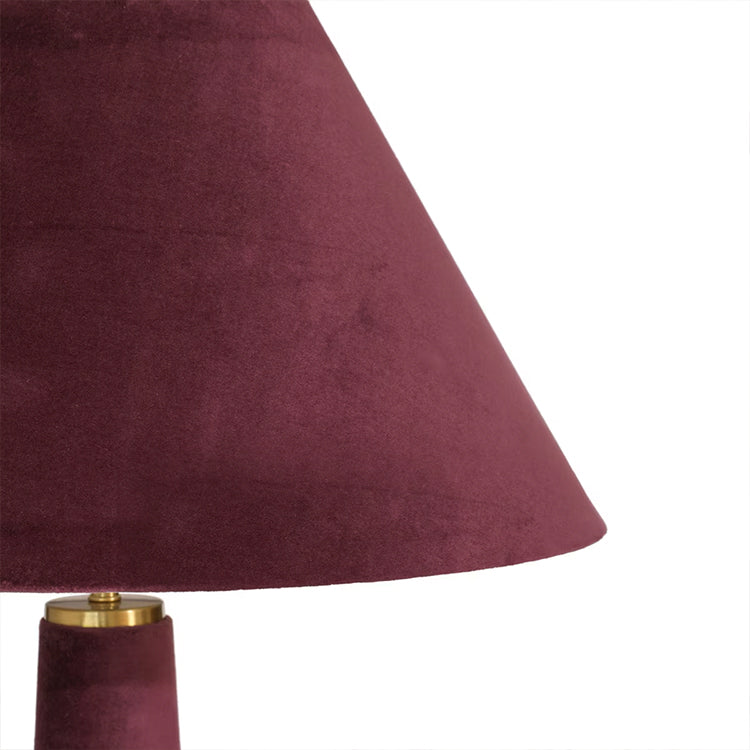 Graff Burgundy Velvet Floor Lamp