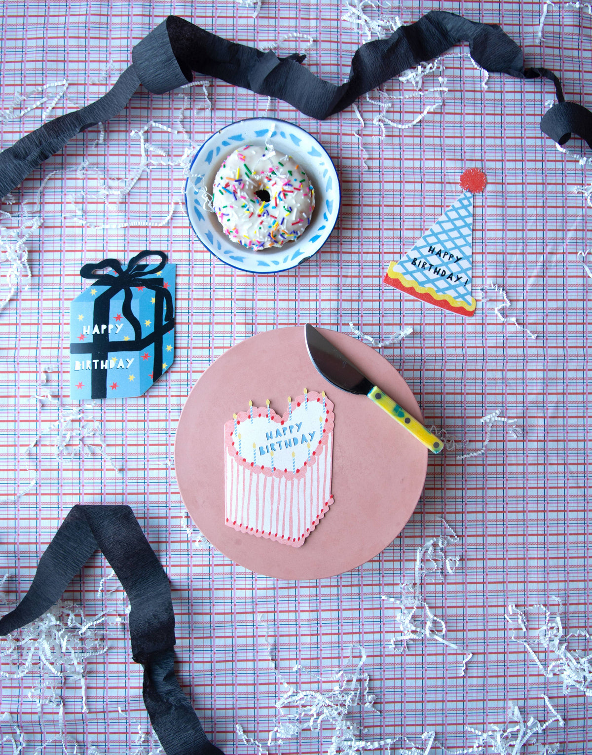 Blue Gift Birthday Collection Card