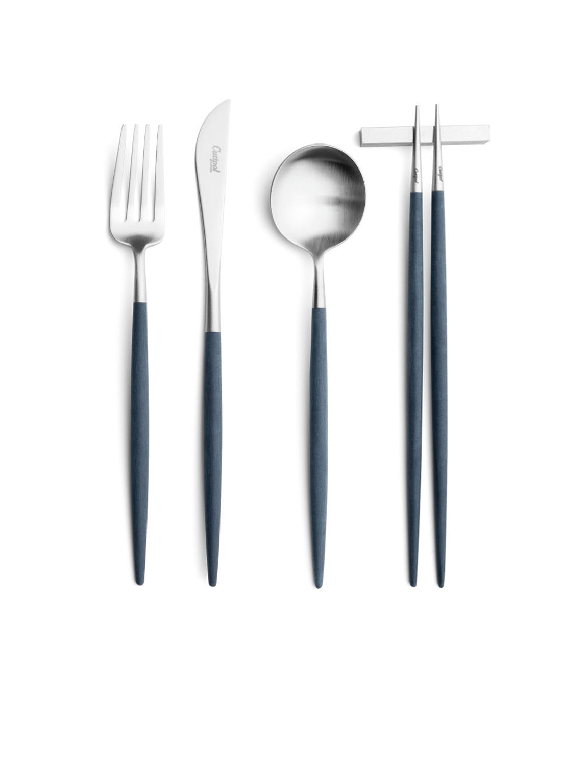 Cutipol Goa Flatware, blue/silver