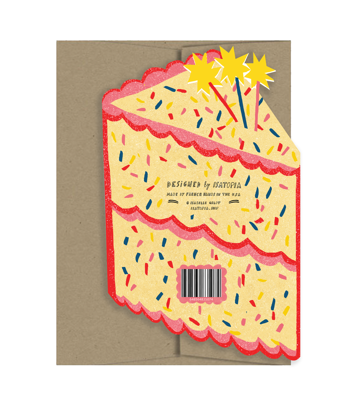 Birthday Star Cake Card