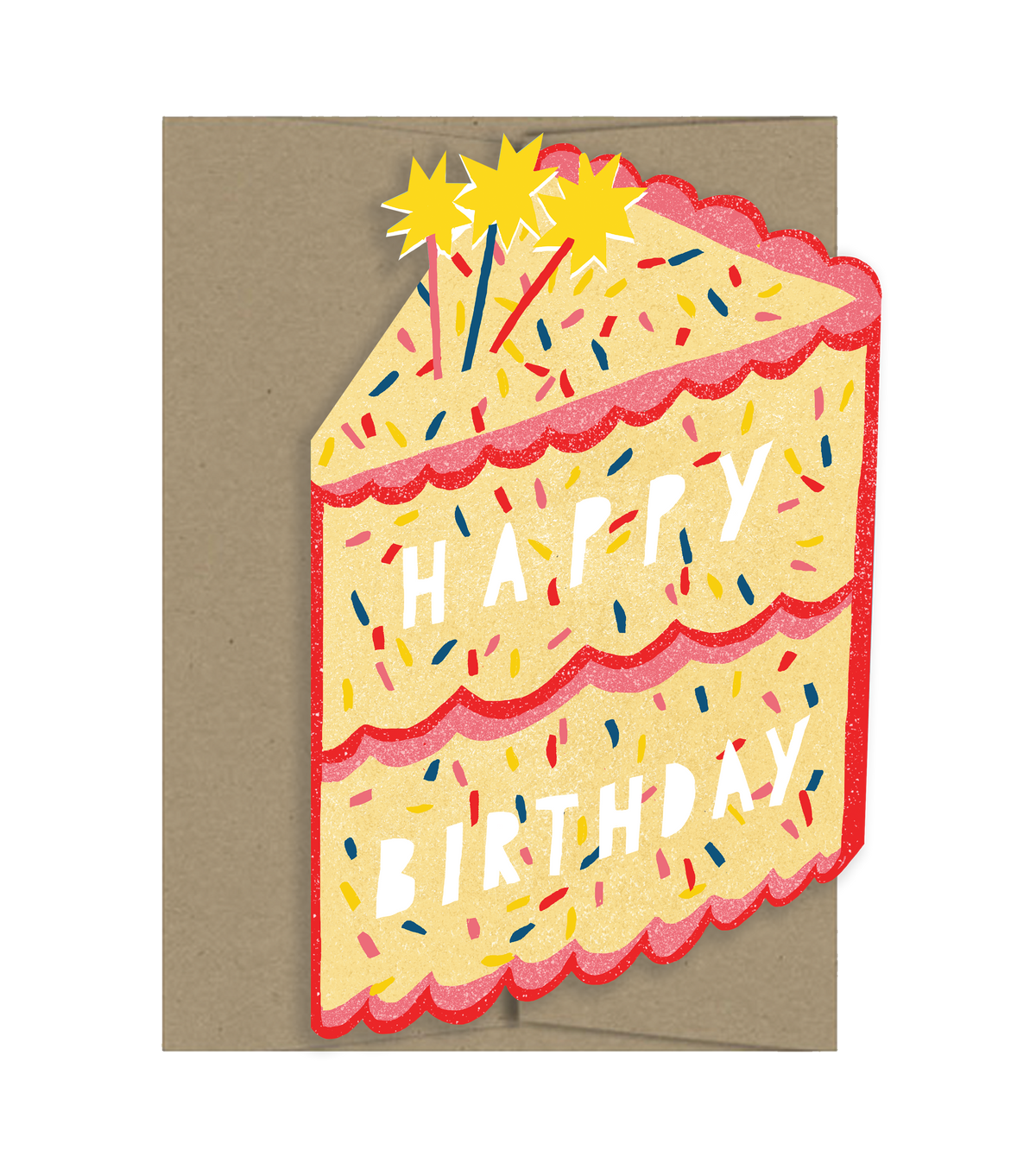 Birthday Star Cake Card