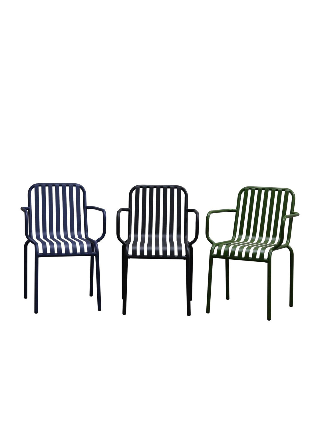 Elara Outdoor Armchair, dark green (set of 2)