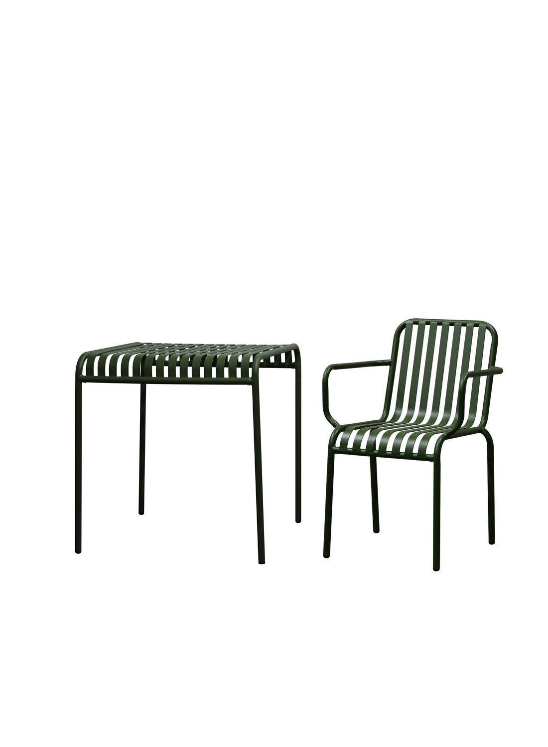 Elara Outdoor Armchair, dark green (set of 2)