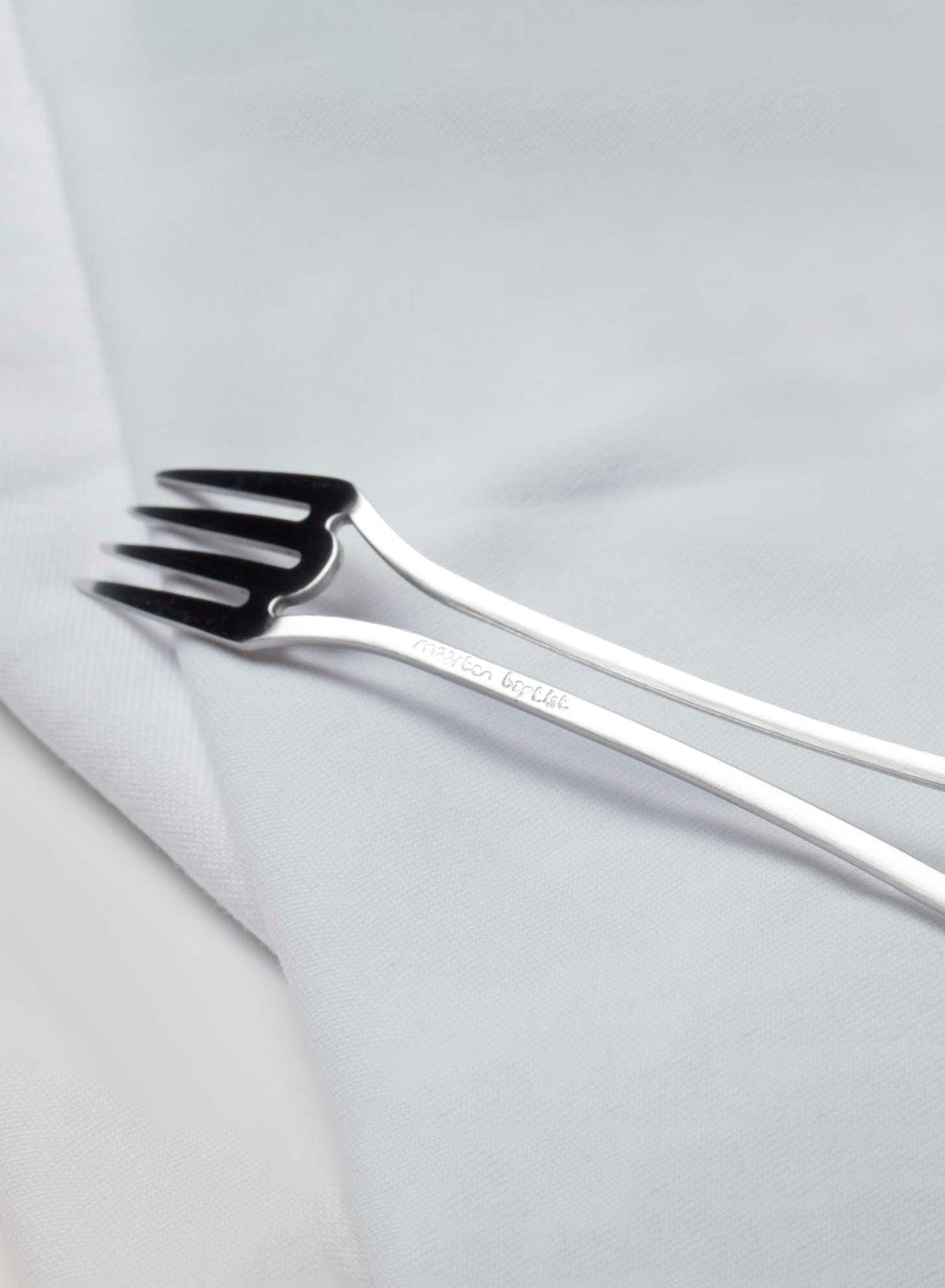 Maarten Baptist Outline Small Fork - Polished Stainless Steel